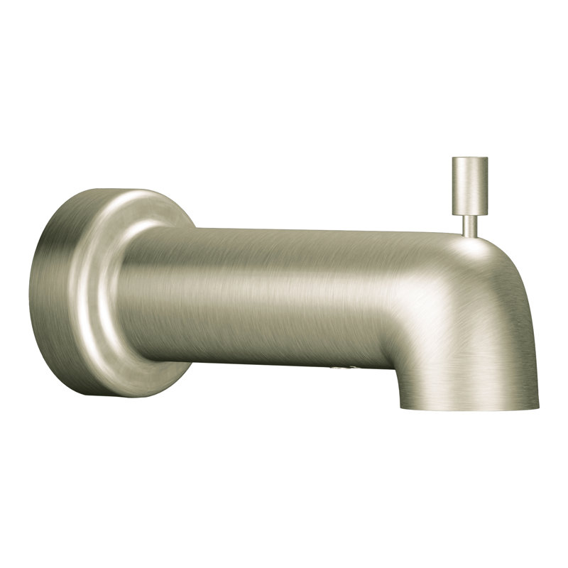 3890bn Moen Level Single Handle Wall Mounted Tub Spout Trim With Diverter Reviews Wayfair
