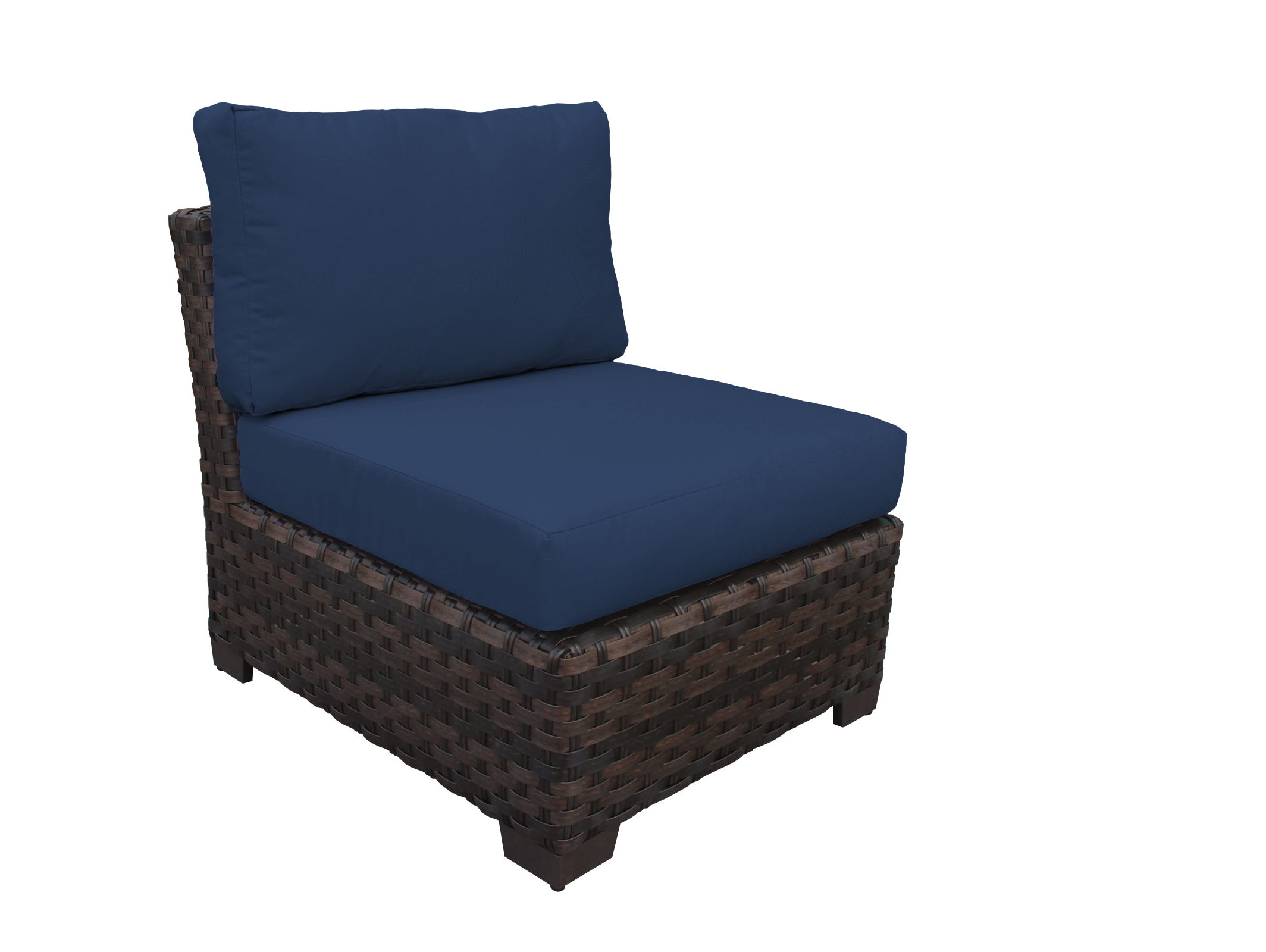 kathy ireland Homes & Gardens by TK Classics Kathy Ireland River Brook Patio Chair with Cushions