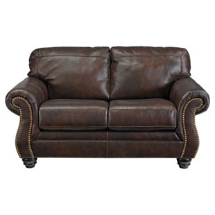 Go to store & view more images Darby Home Co Baxter Springs Leather Loveseat