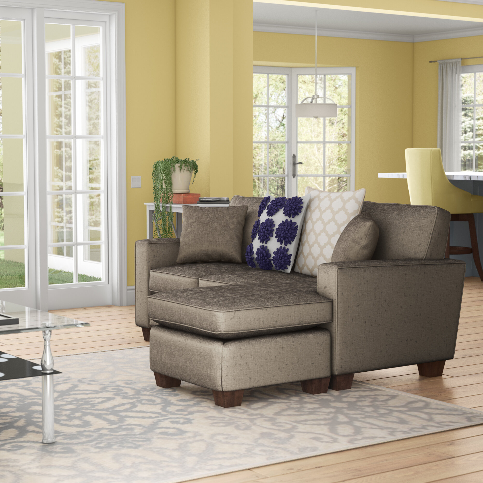 Kehlani 73.75″ Wide Reversible Sofa & Chaise