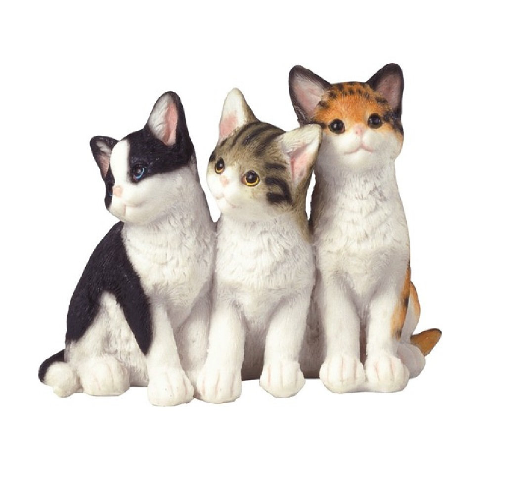 Canora Grey Wachtel Sitting Cats Figurine Wayfair