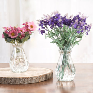 2 Piece Odriscoll Clear Glass Table Vase Set (Set of 2)