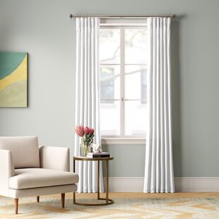 Solid Gray 108" H Velvet Curtain Long Single Panel Linens Housewares Decor Drape 