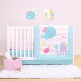 mermaid baby crib set