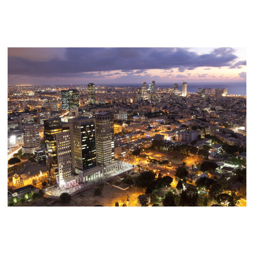 Tel Aviv 3.2m x 480cm Textured Matt Peel & Stick Wall Mural East Urban Home