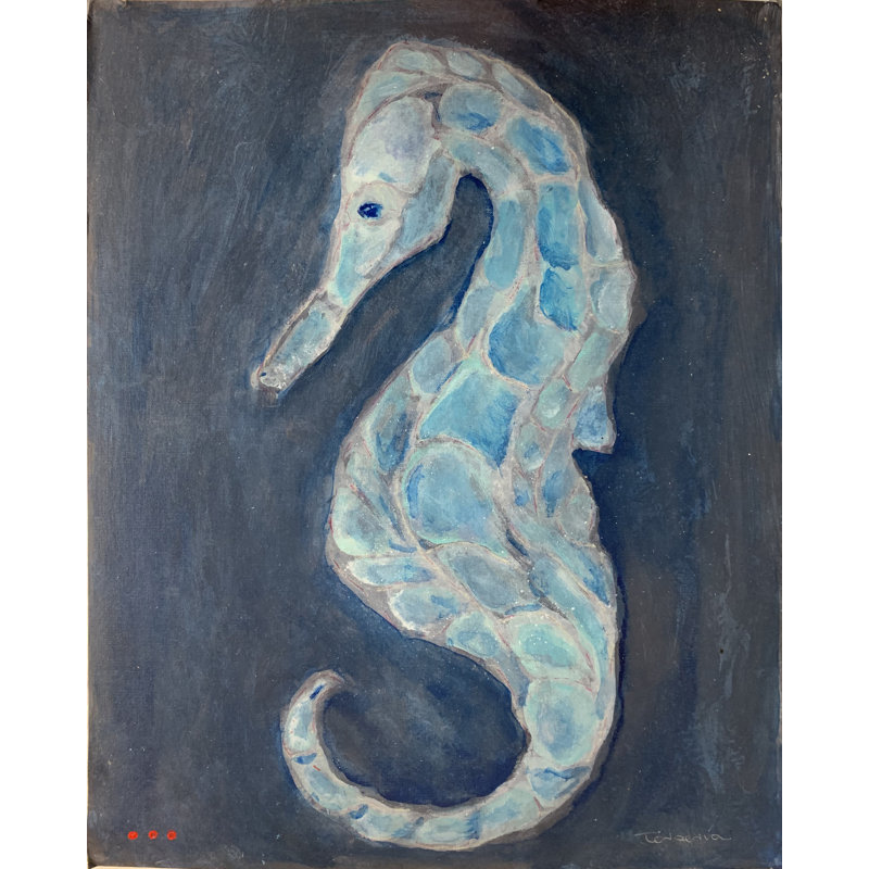 Imagine Home Seahorse Picture Frame Graphic Art Print On Paper