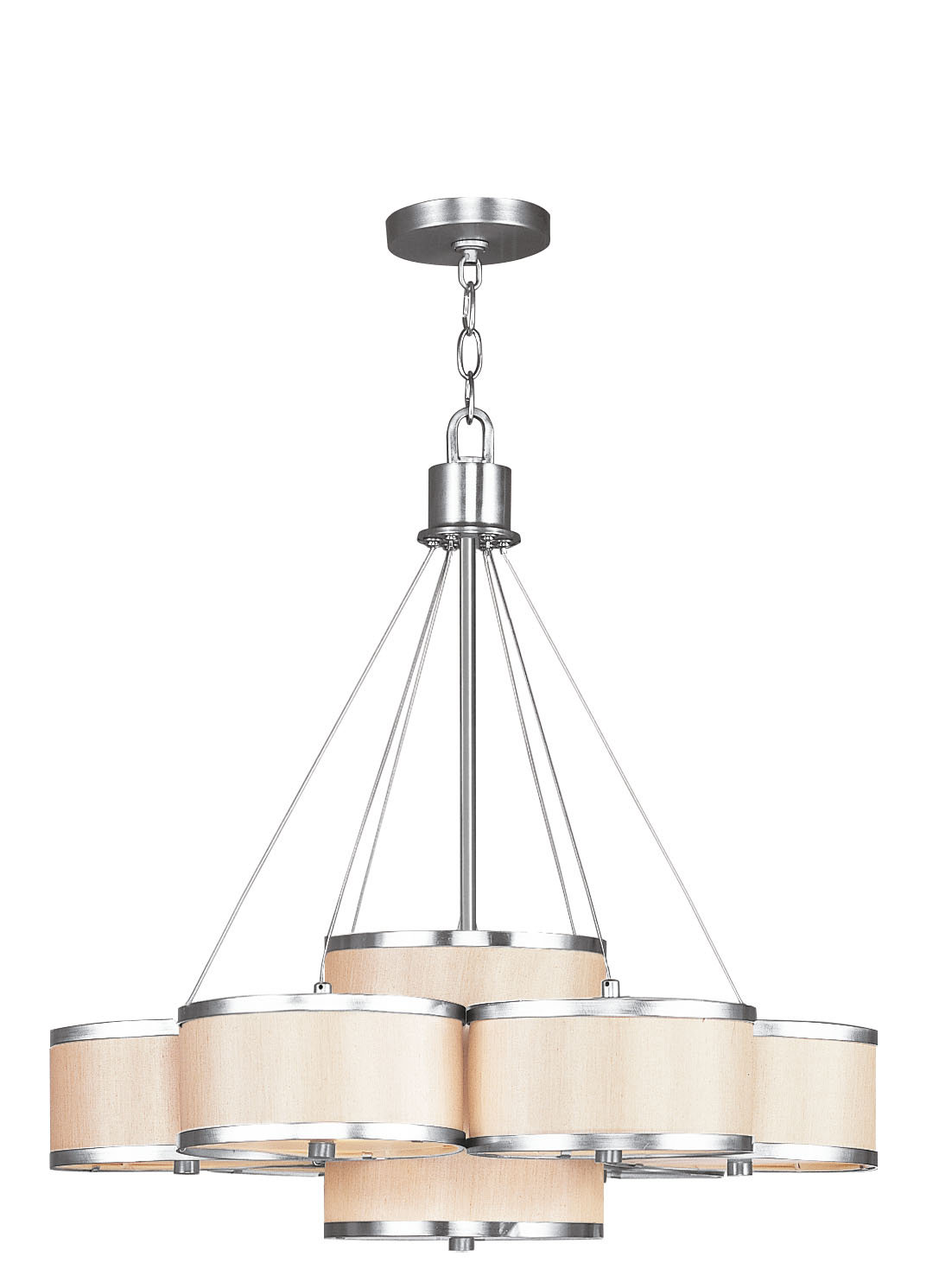 Three Posts Analia 7 Light Shaded Tiered Chandelier Wayfair