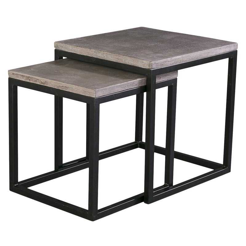 Ranchester 2 Piece Nesting Table Set