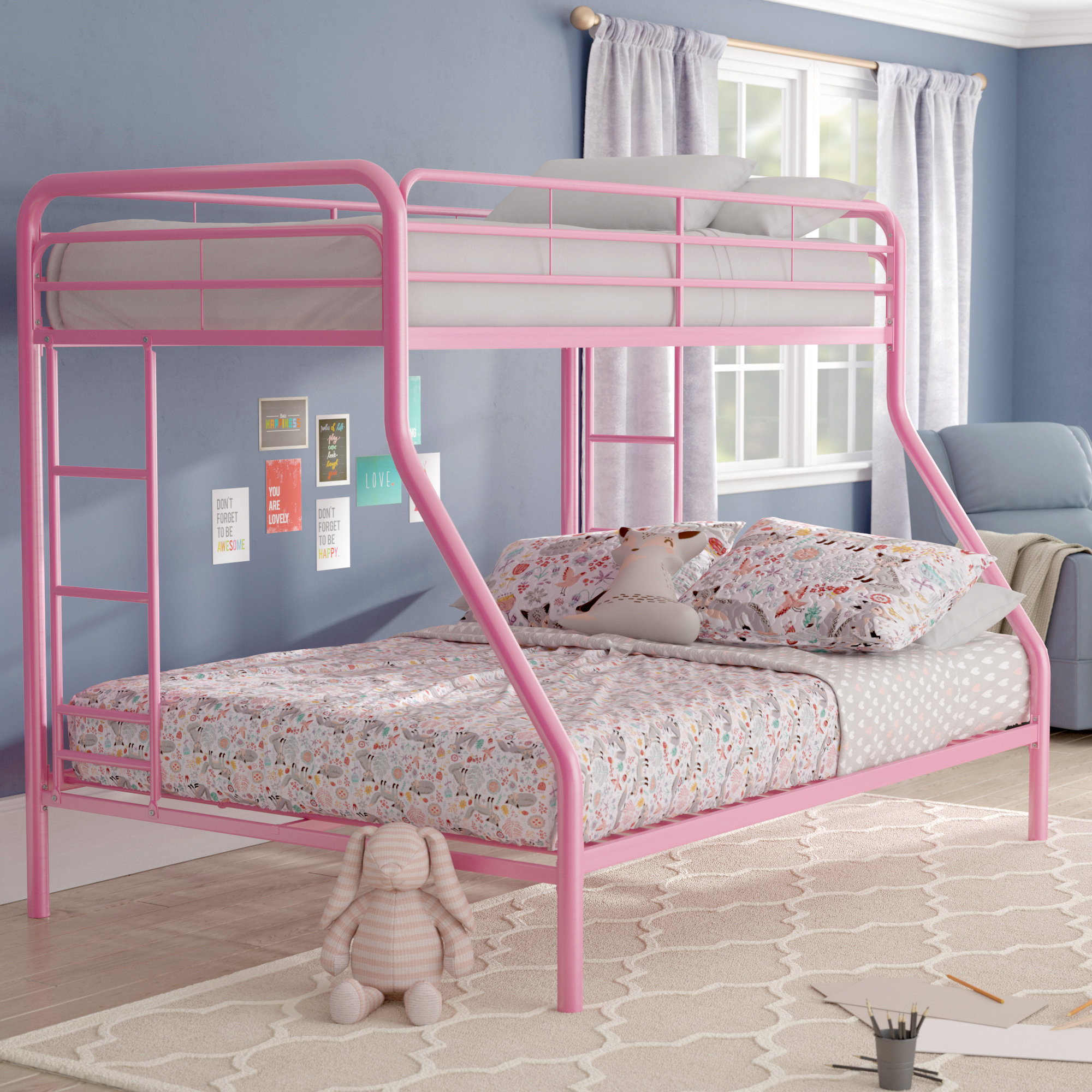 Zoomie Kids Jeanna Metal Standard Bunk Bed by Zoomie Kids & Reviews