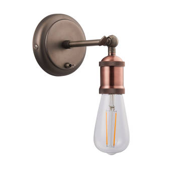 Hykkon Rolando 1 Light Armed Sconce Reviews Wayfair Co Uk
