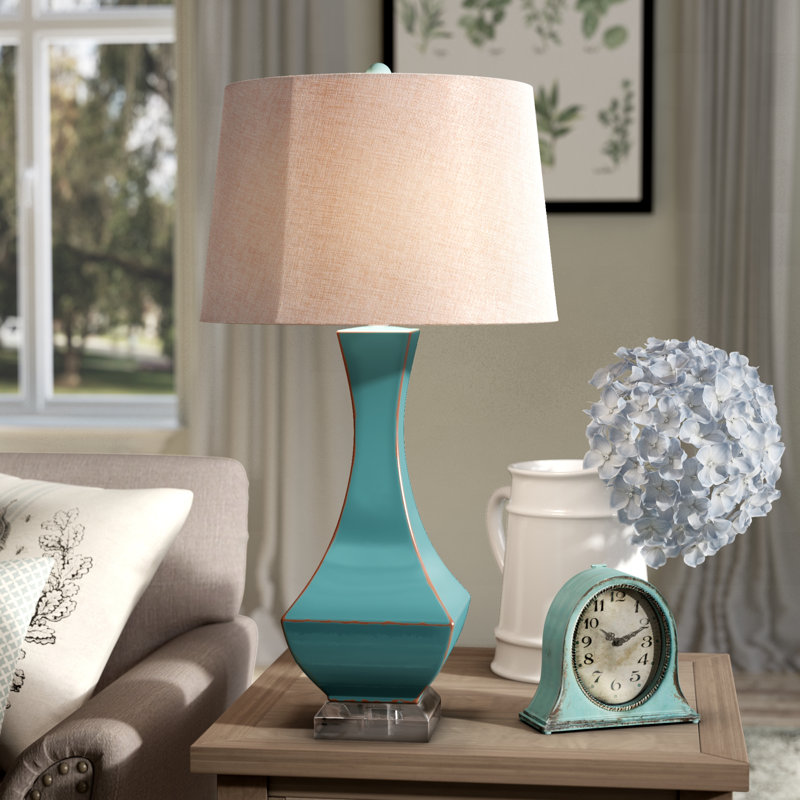 turquoise table lamp