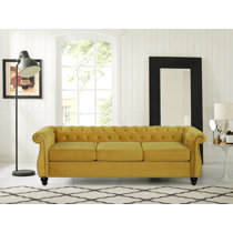 Details about   1p Red Color Sofa Sleeper Tufted Back Contemporary Living Room Furniture Wooden 