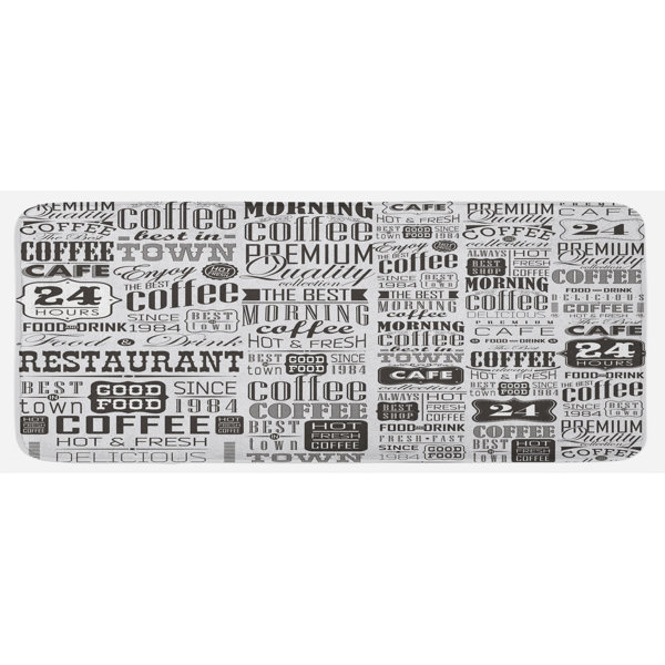 East Urban Home Retro Style Texts And Typographic Vintage Coffee
