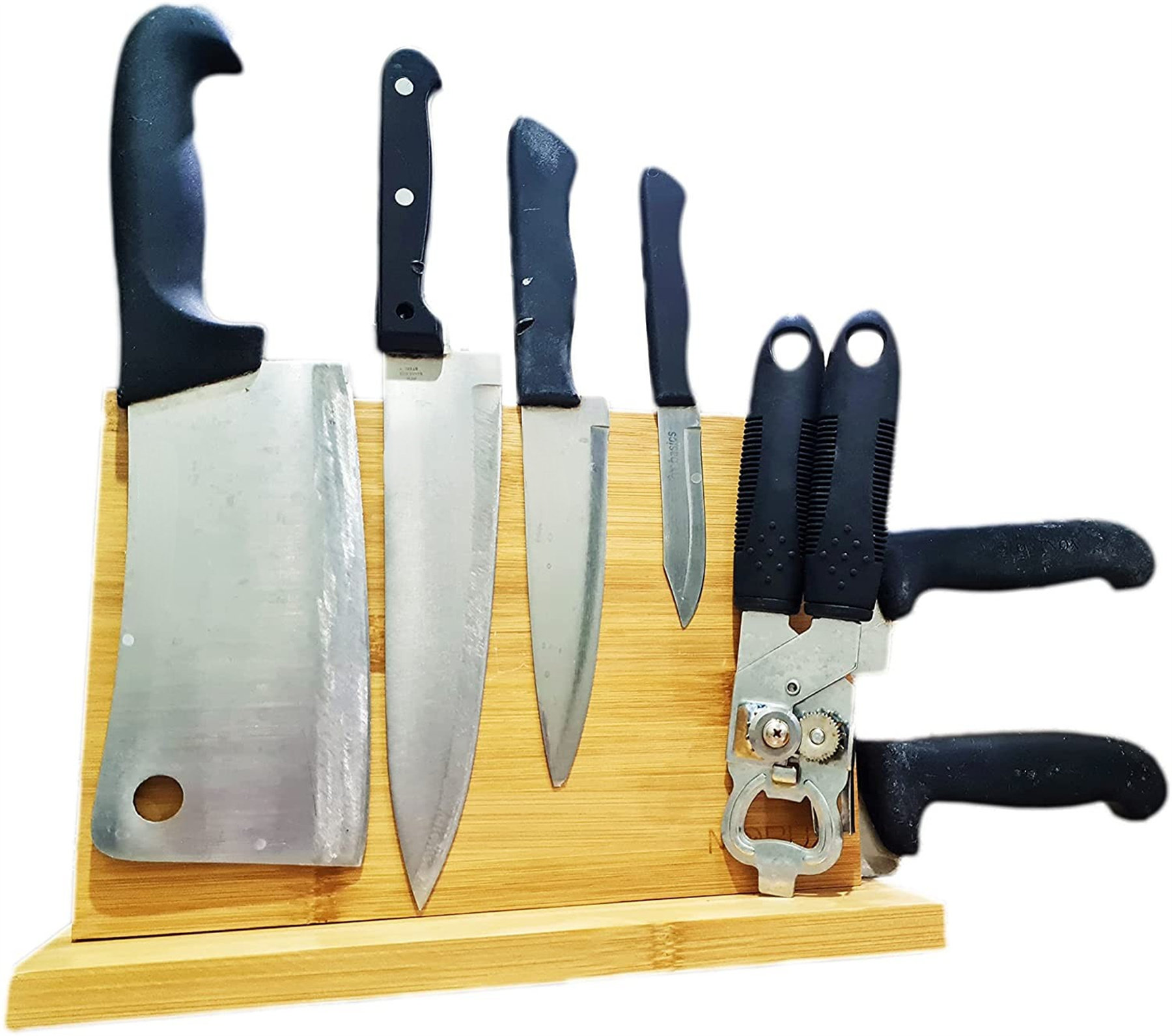 Kudos Knife Block Without Knives By Stylish Space Saving Bamboo Knife Holder