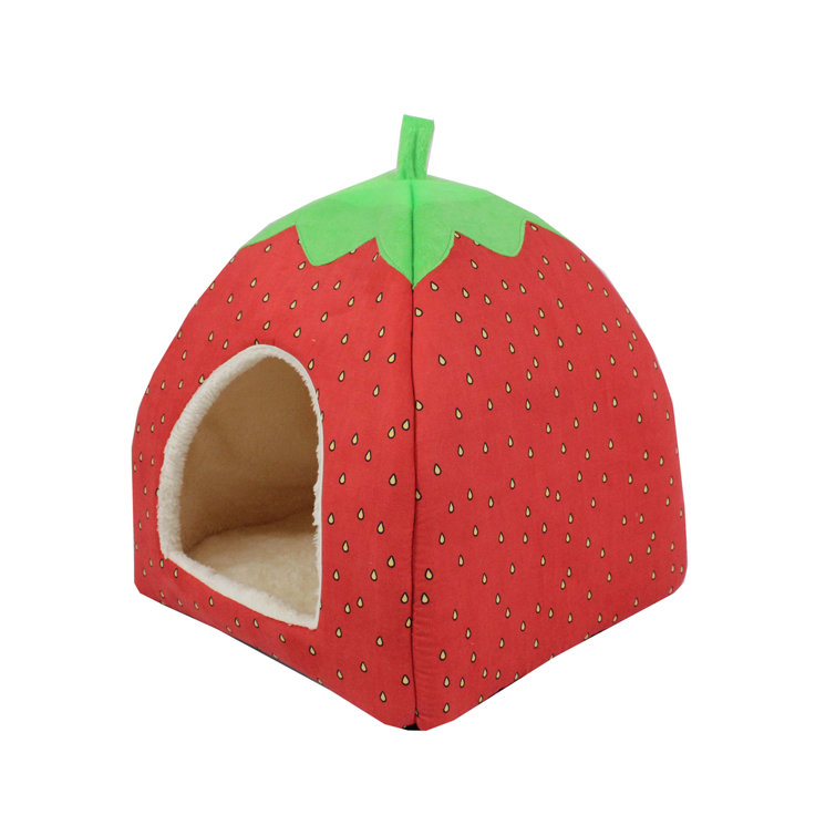 strawberry dog bed