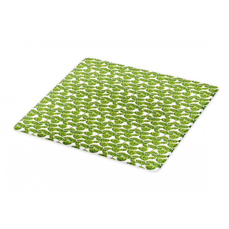 East Urban Home Ambesonne Leaves Cutting Board Lush Forest Exotic