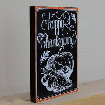 The Holiday Aisle Framed Happy Thanksgiving Wall Mounted