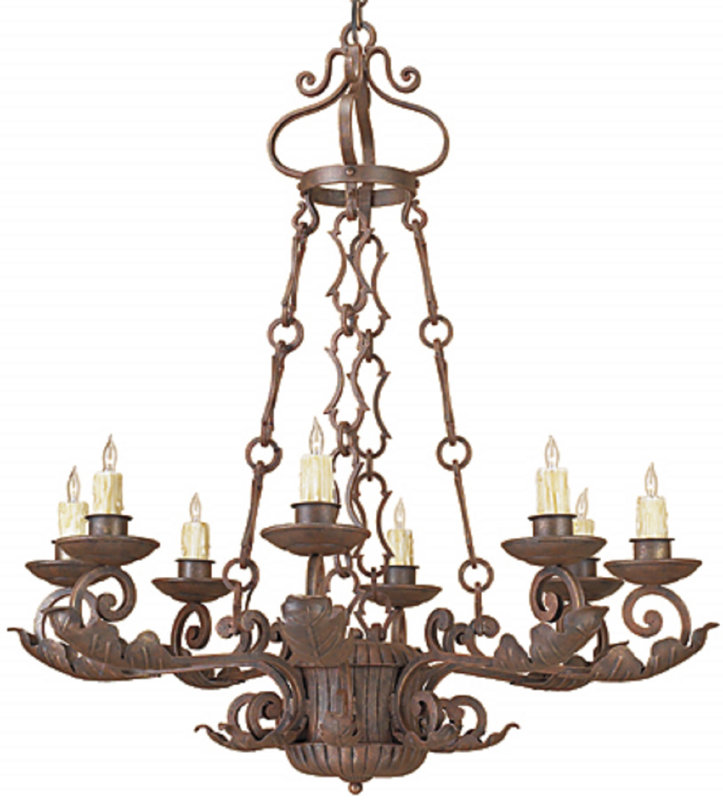 Arte De Mexico 8-Light Candle Style Classic / Traditional Chandelier