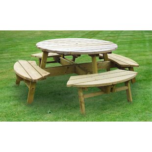 Dracut Wooden Picnic Bench By Sol 72 Outdoor
