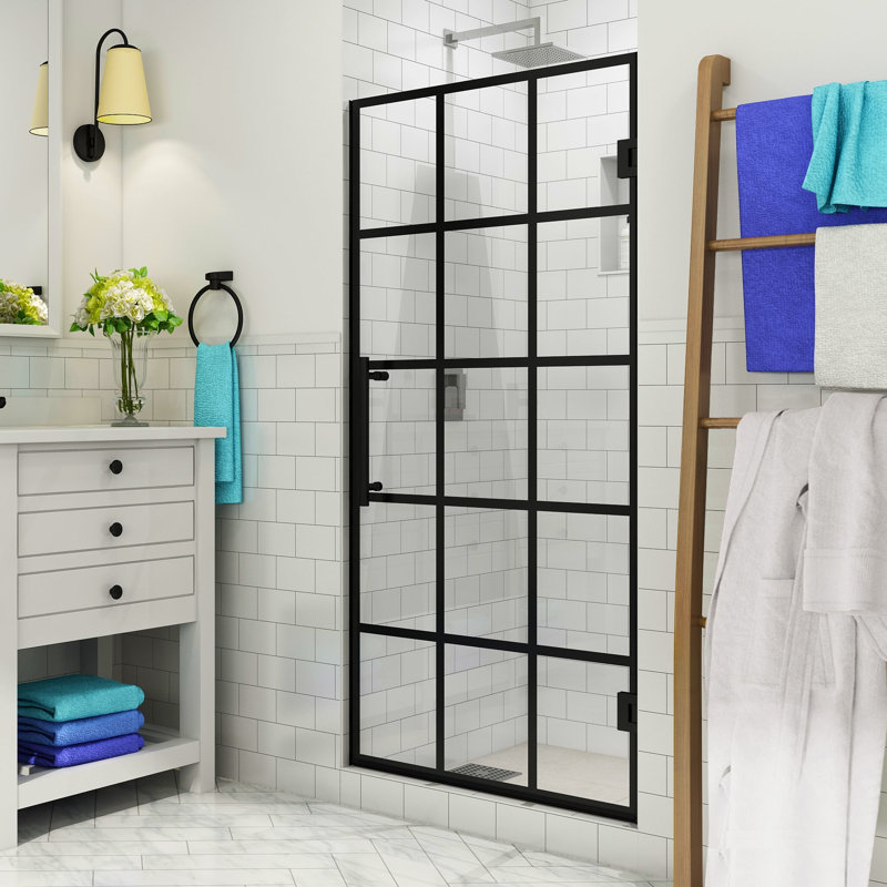 Aston French Mayenne 26 X 72 Hinged Frameless Shower Door Wayfair