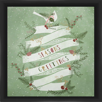 Seasons Greetings Framed Graphic Art Print PTM