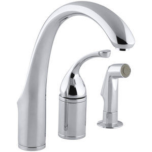 White Kitchen Sink Faucet kohler kitchen faucets you'll love | wayfair White Kitchen Sink Faucet kohler kitchen faucets you'll love | wayfair