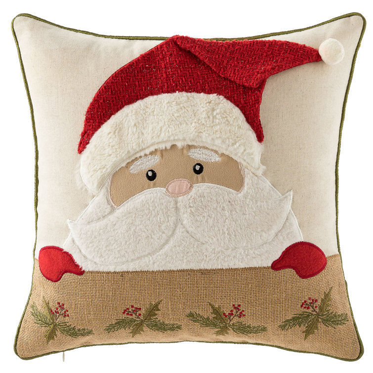 santa claus throw pillows