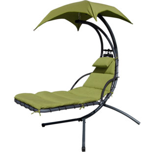 Go to store & view more images Latitude Run Weathers Hammock Hanging Chaise Lounger with Stand