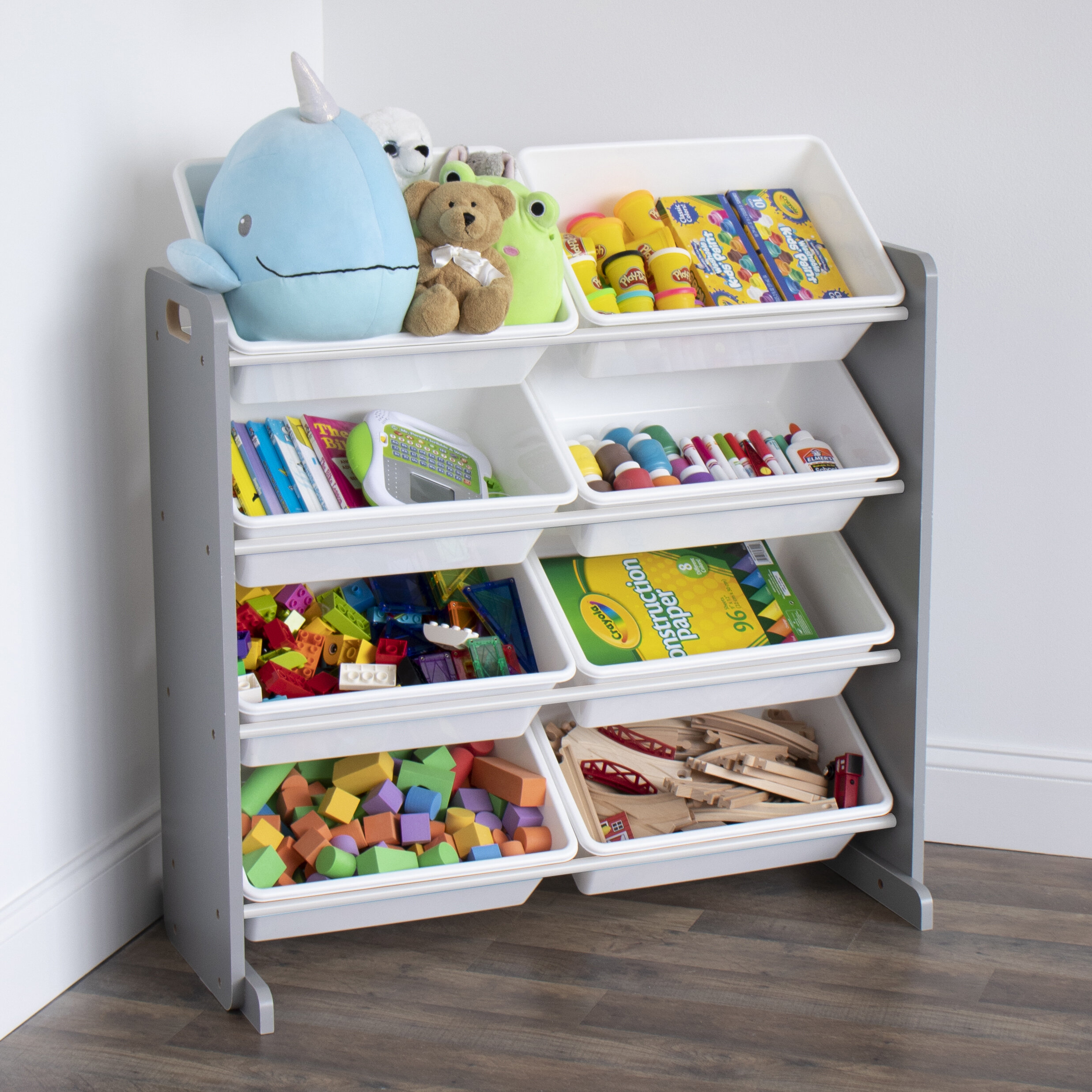 storage bin rack for toys