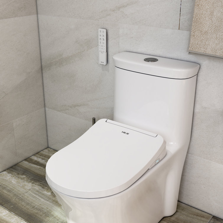 MEJE Electronic Smart Soft Close Round Bidet Toilet Seat ...