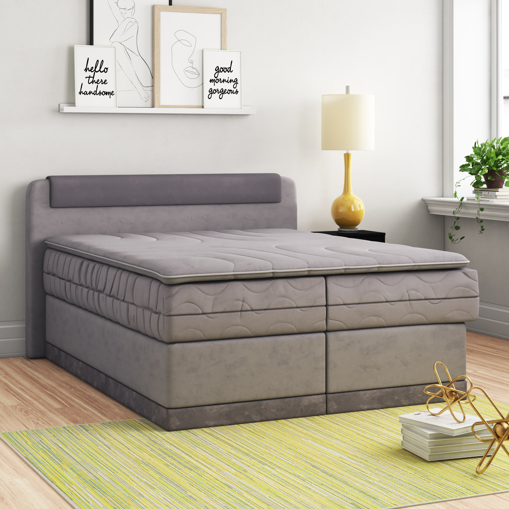 Zipcode Design Boxspringbett Randi Ohne Topper Bewertungen Wayfair De