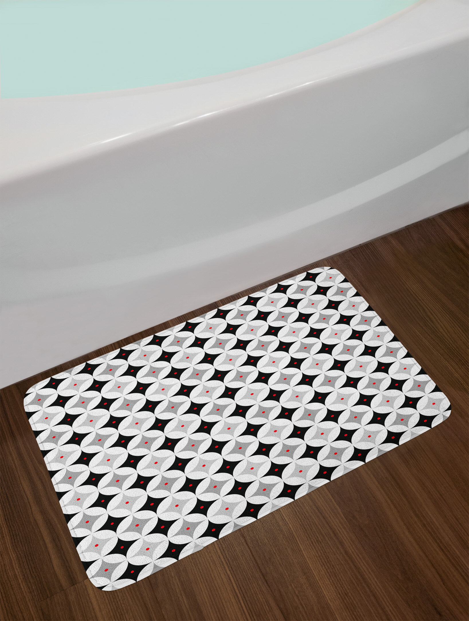 East Urban Home Ambesonne Mid Century Bath Mat By Retro Styled