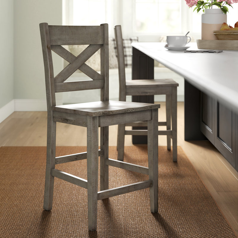Canora Grey Grygla Solid Wood 24 Counter Stool Reviews Wayfair