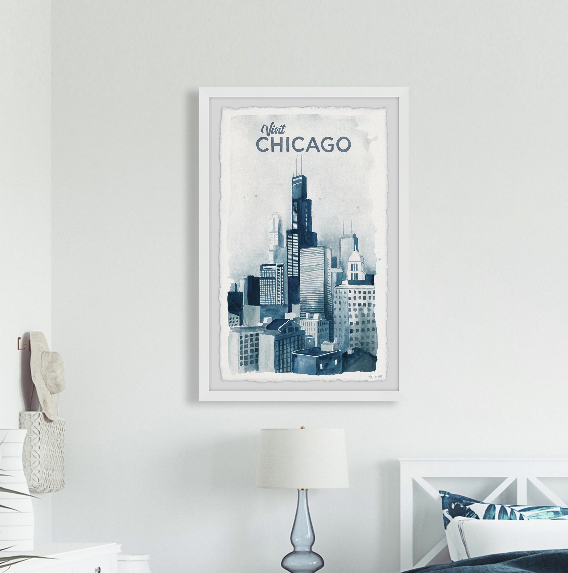 Winston Porter Visit Chicago - Picture Frame Painting | Wayfair