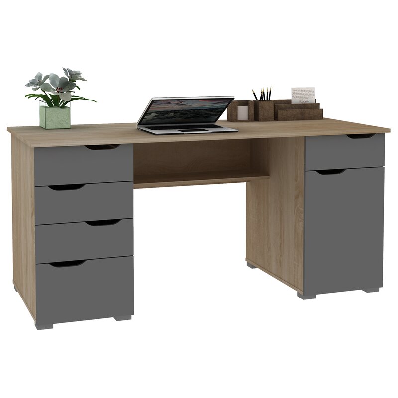 Brayden Studio Braud Executive Desk Reviews Wayfair Co Uk