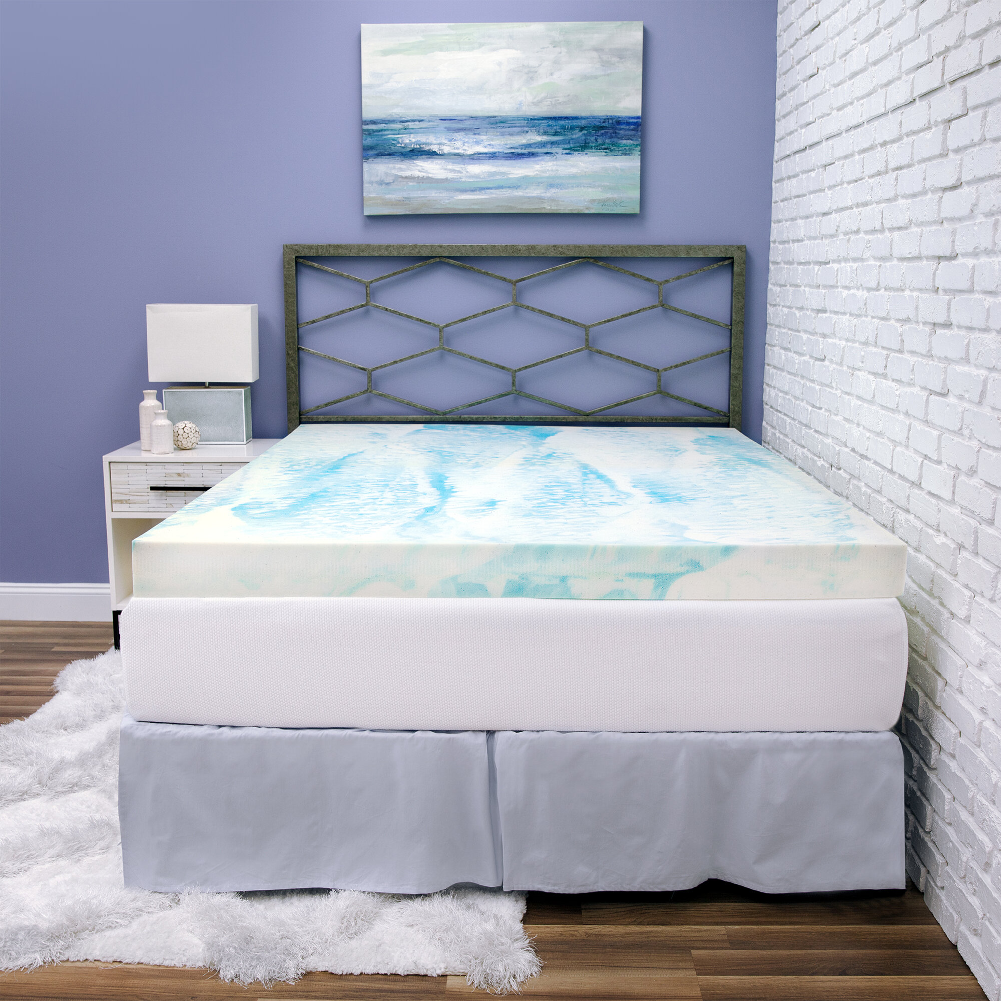 Biopedic Gel Swirl 4 Memory Foam Mattress Topper Reviews Wayfair