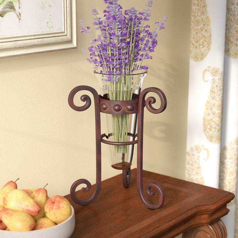 Fleur De Lis Living Rustic Clear Floor Vase Wayfair
