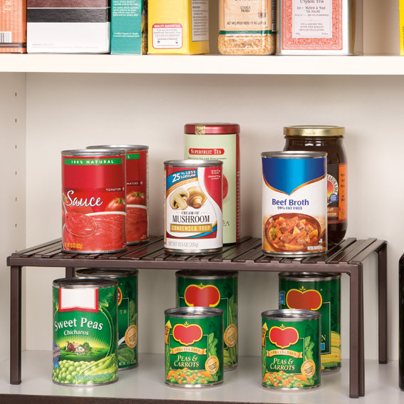 Rebrilliant Expandable Kitchen Cabinet Helper Shelf Reviews Default Name