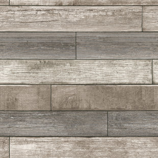 L And Stick Removable Wallpaper You Ll Love Wayfair Nu 18 X 20 5 Reclaimed Wood Plank Wallpaper Roll