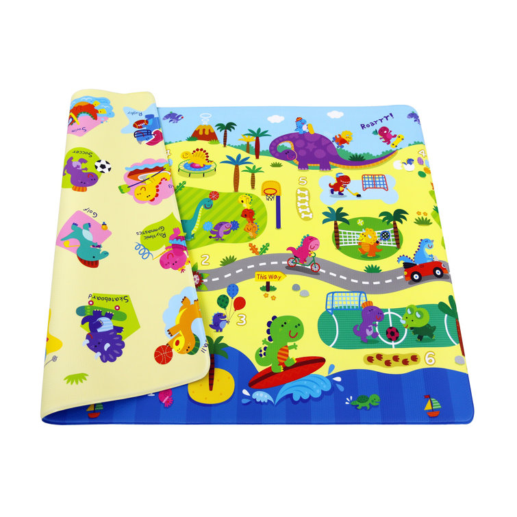 Baby Care Dino Sports Reversible Foam Playmat Reviews Wayfair