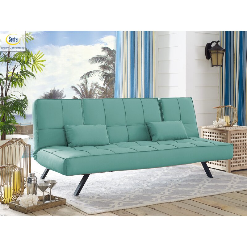 Serta Futons Patio Sofa With Cushions Reviews Wayfair