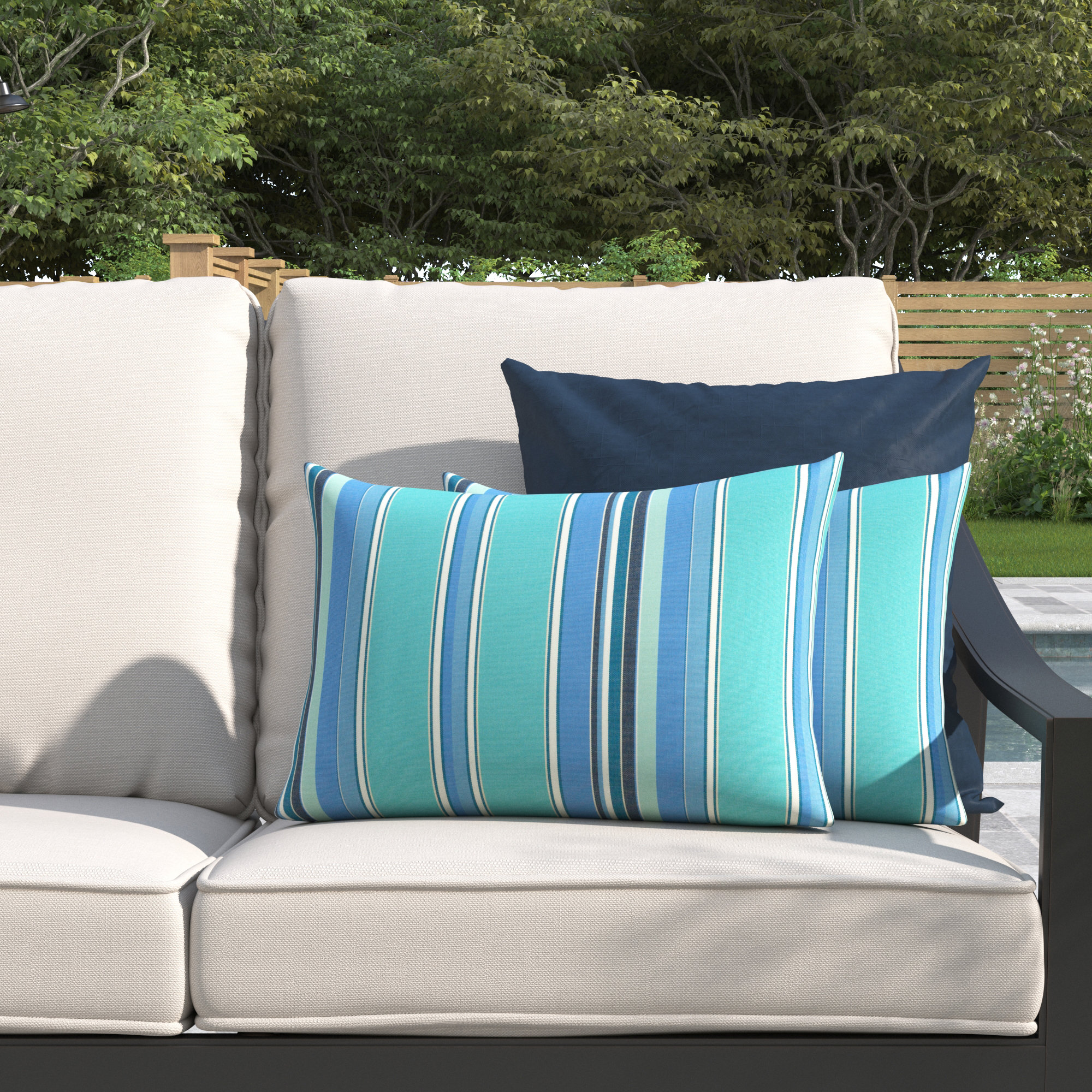 Beachcrest Home Ramos Outdoor Rectangle Pillow Cover & Insert & Reviews Wayfair