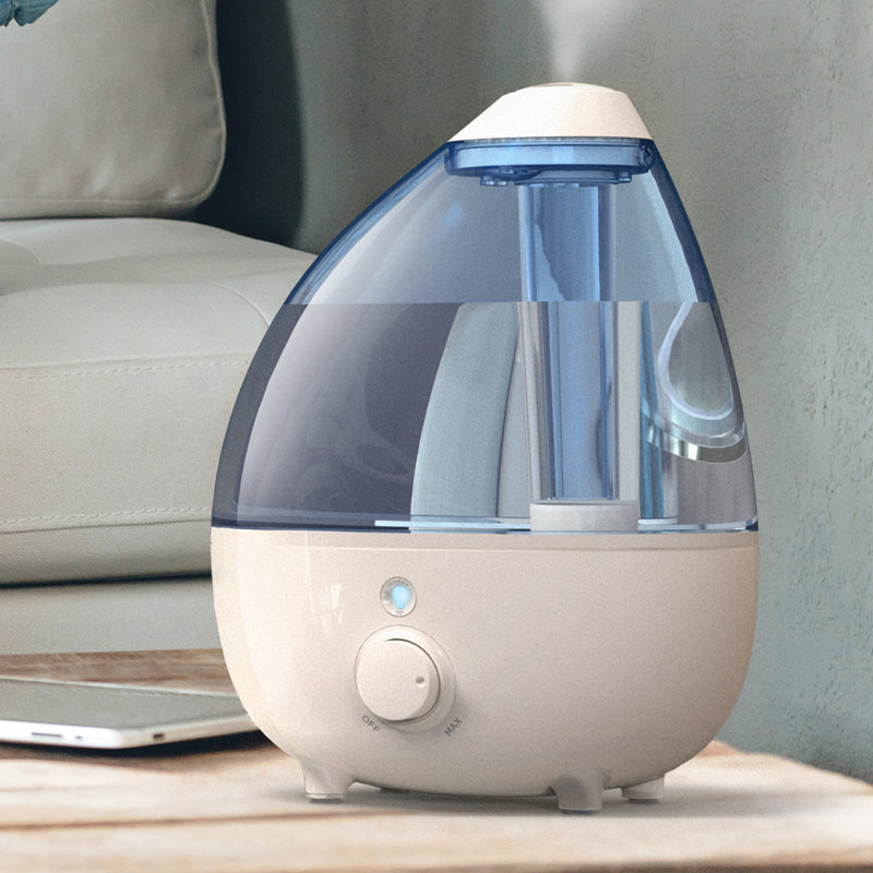 Pure Enrichment 1 Gal Cool Mist Ultrasonic Tabletop Humidifier 500 Sq Ft Reviews Wayfair