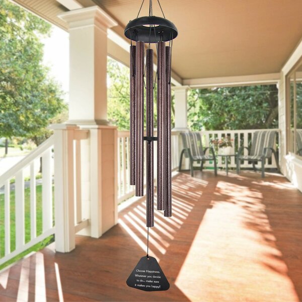 36" Large Metal Wood Wind Chimes Outdoor Relaxing Melody Deep Tone Garden Decor 