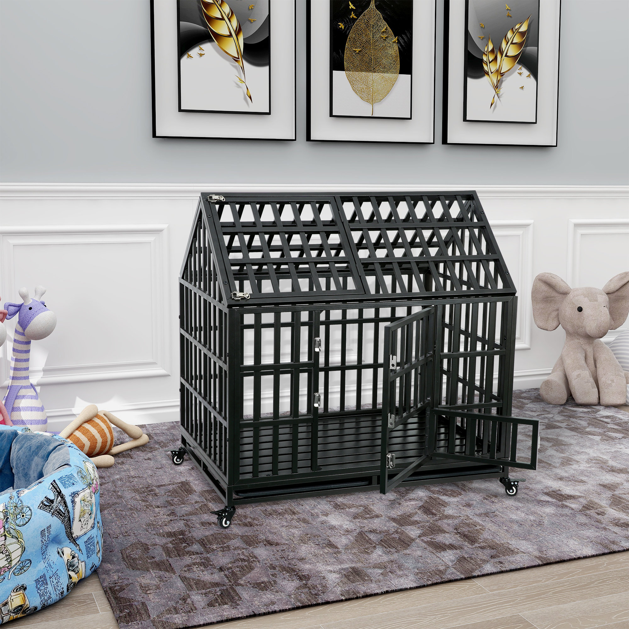 Tucker Murphy Pet™ Black Dog House Wayfair