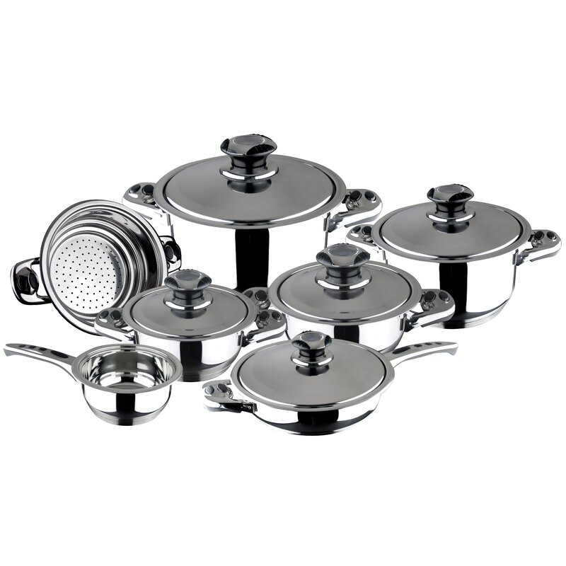 Magefesa Ecotherm Stainless Steel 12-Piece Cookware Set | Wayfair