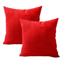 red striped throw pillows