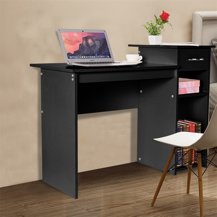 Details about   Modern Office Desk Computer Desk W/Drawer Laptop Home Small Desk Table Wood 
