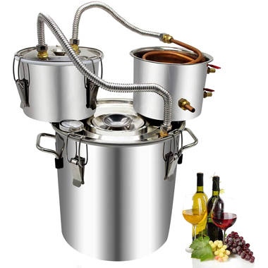 3POT 9.6 Gallon 38L DIY Water Alcohol Wine Distiller Moonshine Still Boiler Kit 