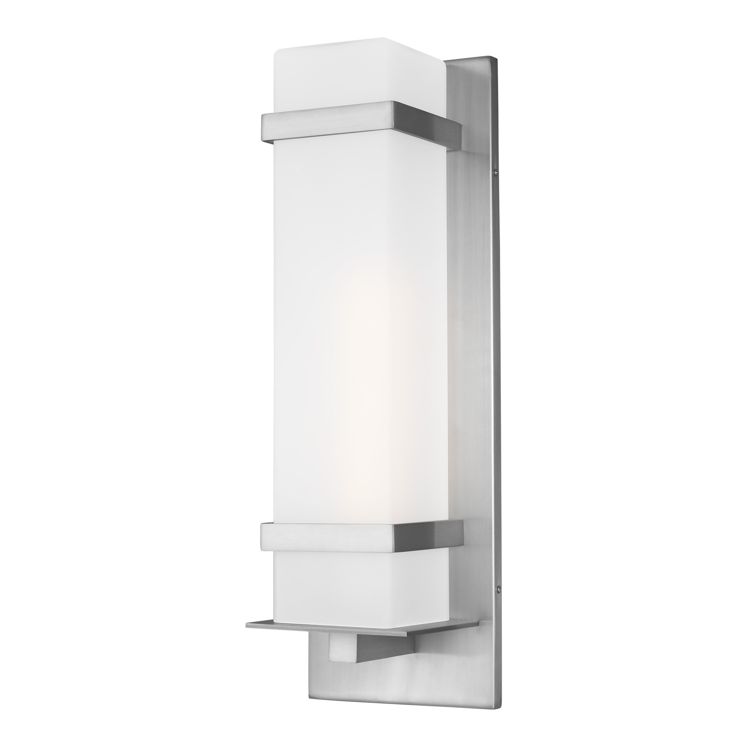 Satin Nickel Outdoor Wall Lighting Free Shipping Over 35 Wayfair